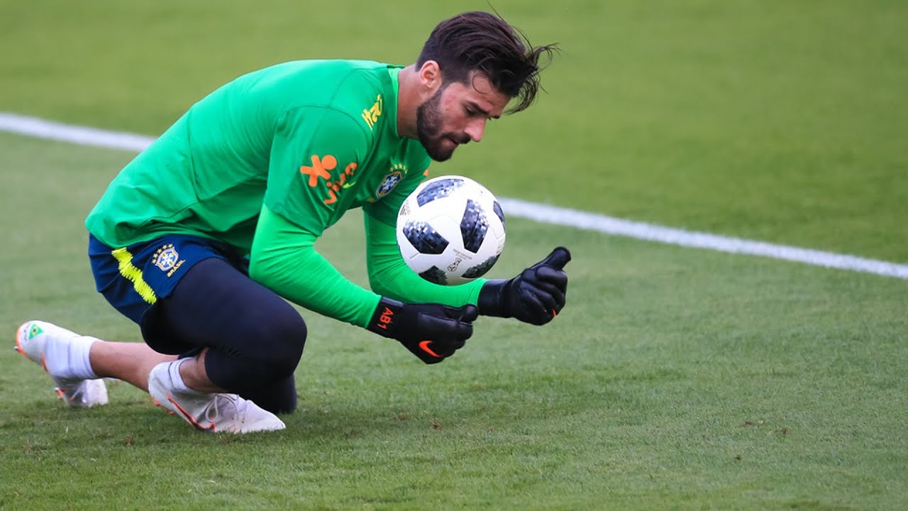 Treinamento Completo de Alisson Becker na Seleção Brasileira ll HD