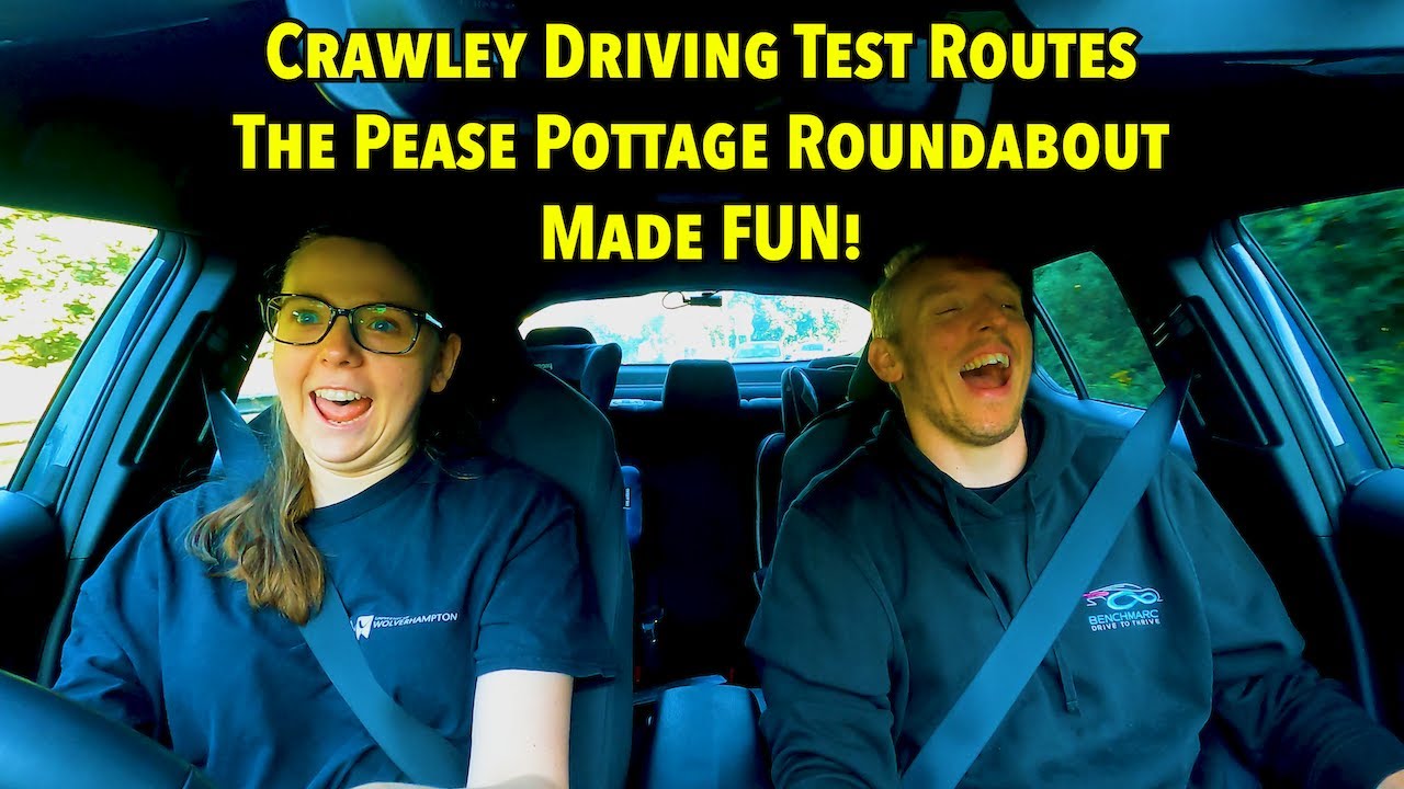 Crawley Driving Test Routes - The Pease Pottage Roundabout Made Fun!