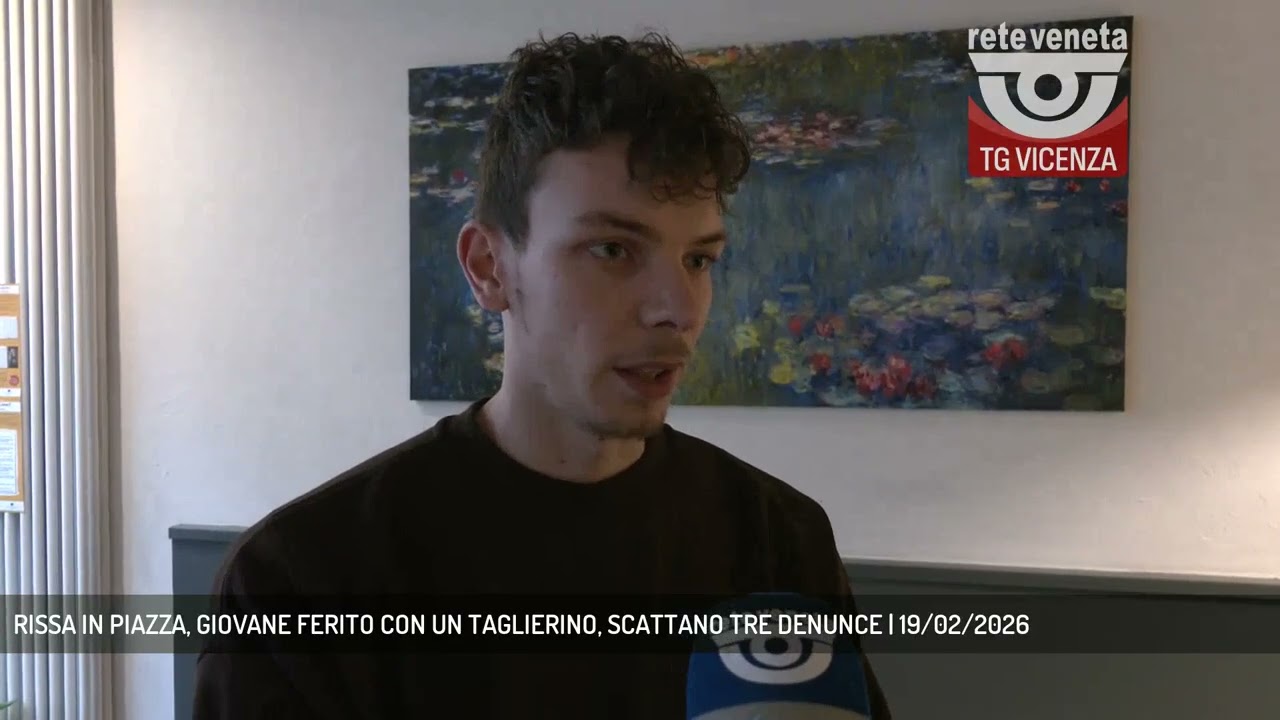 RISSA IN PIAZZA, GIOVANE FERITO CON UN TAGLIERINO, SCATTANO TRE DENUNCE | 19/02/2026