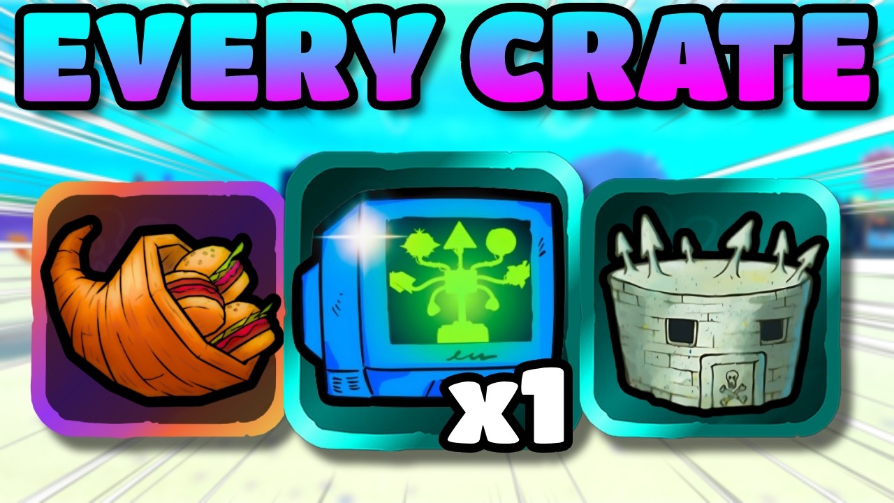 I OPENED ONE OF EVERY CRATE IN SPONGEBOB TOWER DEFENSE..