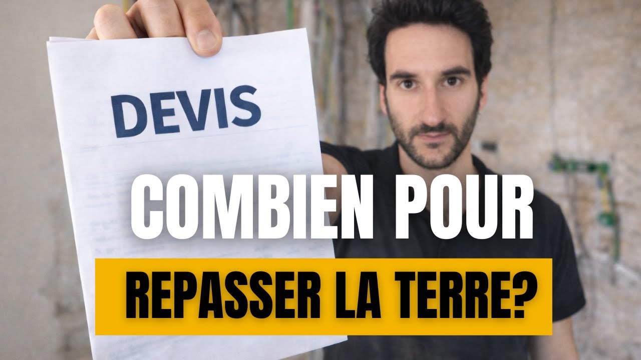 Combien facturer pour repasser les terres dans une maison sur 2 étages ?