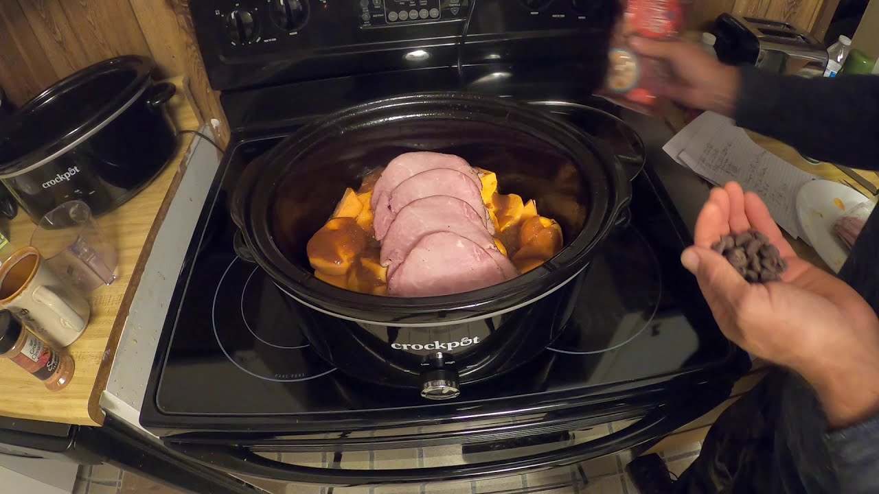 crockpot Sweet Potato and Ham