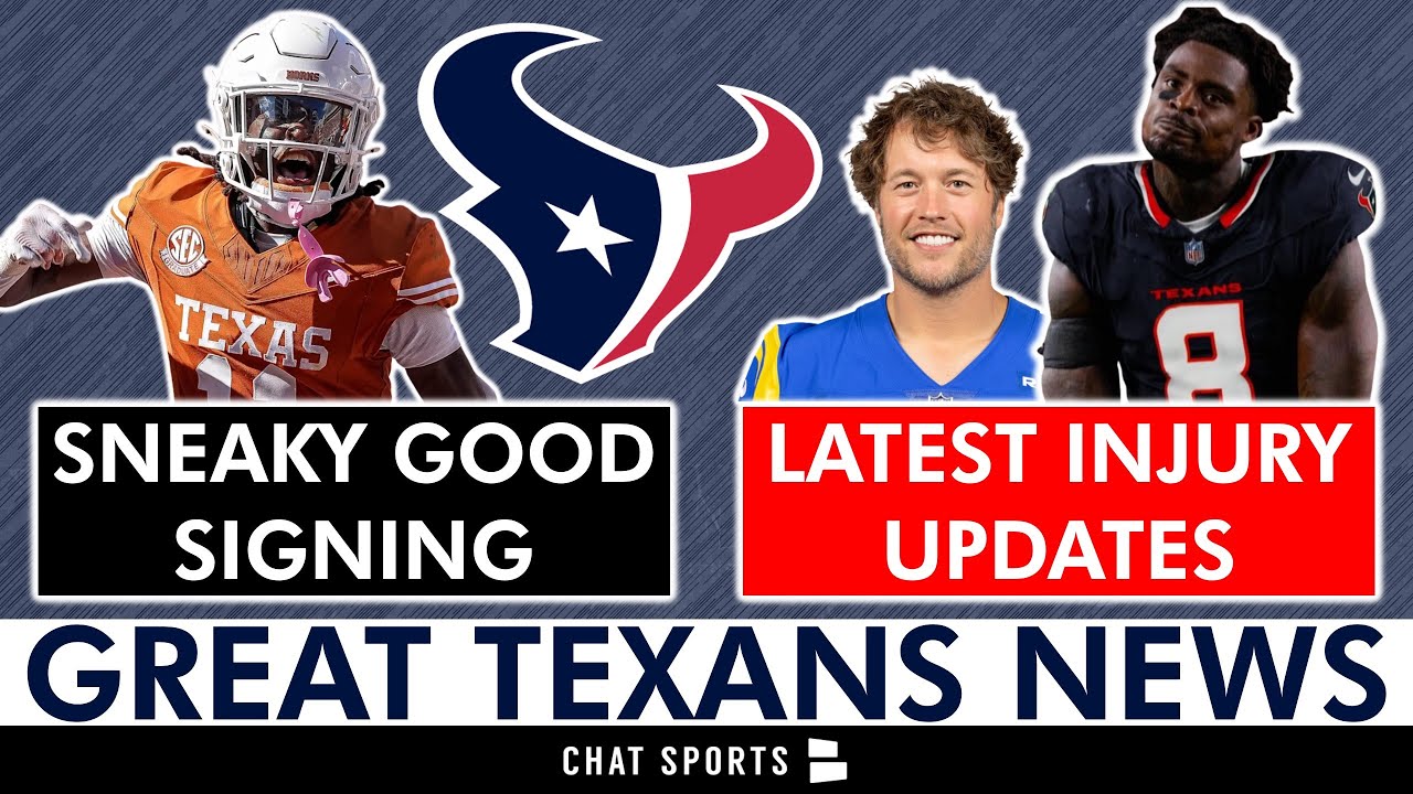 Texans Make SNEAKY GOOD Signing + DeMeco Ryans Gave Great Injury News For Week 1 vs. Rams