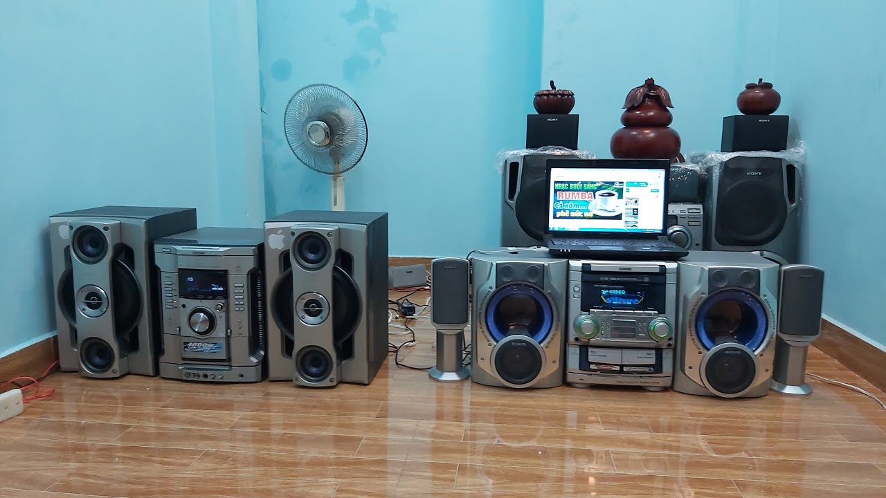 2 em bị nghọng  Sony G77 - Aiwa VC920 đời cao CS lớn Bass oánh chắc nịt gửi anh xem nhé  0938484360