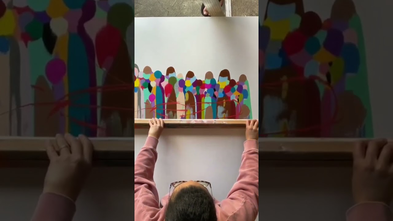 how to make crowd art in just 5 sec #shots #art #algrow @algrow