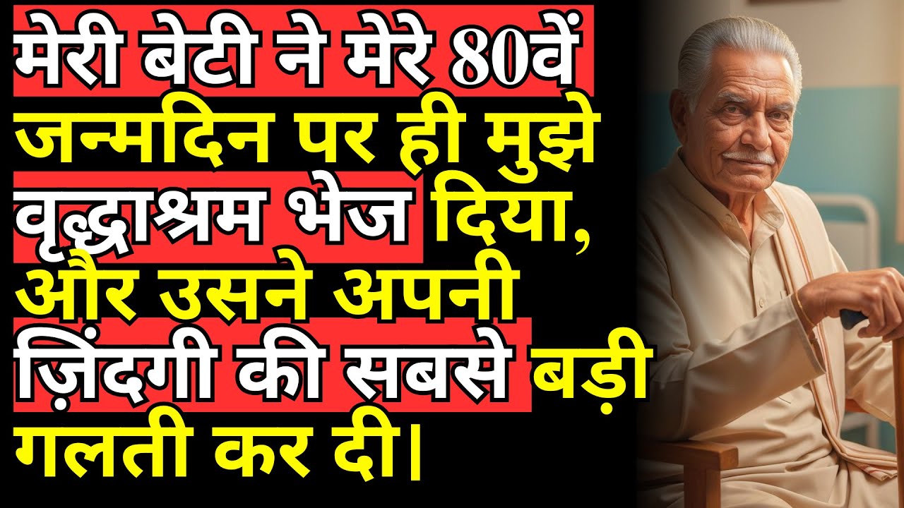 मेरी बेटी ने मेरे 80वें जन्मदिन पर ही मुझे वृद्धाश्रम भेज दिया, और उसने अपनी ज़िंदगी की सबसे बड़ी