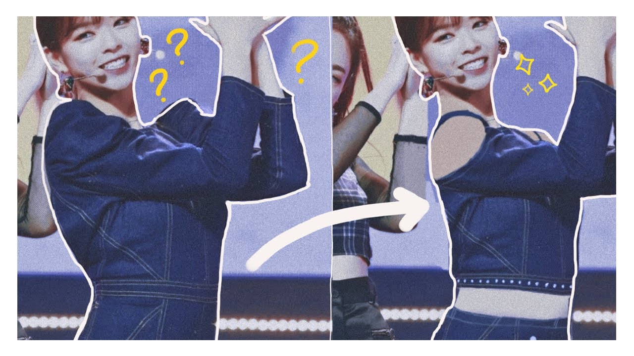 fixing twice members' outfits👗
