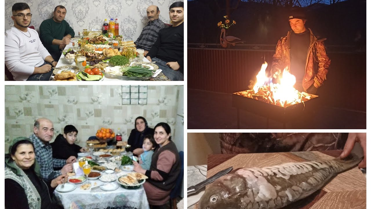 Yeni ile manqalda hindi ve balıq kababı hazrladıq.