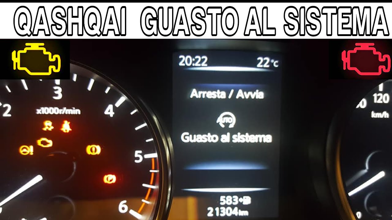 Nissan Qashqai Guasto al sistema o Guasto al sistema di controllo chassis  System fault cosa fare