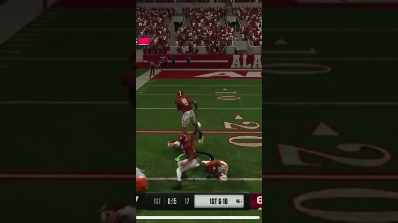 The craziest glitch you'll ever see. #collegefootball #cut25 #football #gaming