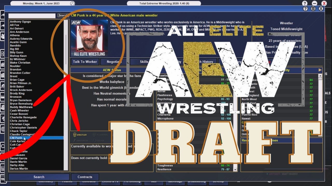 TEW Series - AEW DRAFT EPISODE 1!