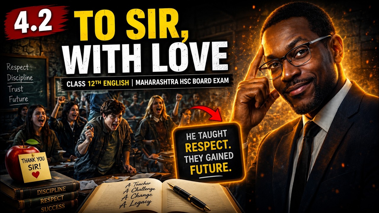To Sir, with Love | Class12 English ( In Hindi ) | Maharashtra HSC Board | TestWizer Language