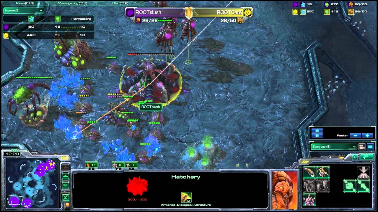 HD Starcraft 2 [EPIC ZvZ] Catz v Slush