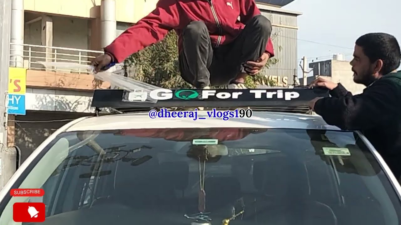Gaddi m hui alayment ki problem!, gaddi per apni company ka name likhvaya (gofortrip) /(8708967318)