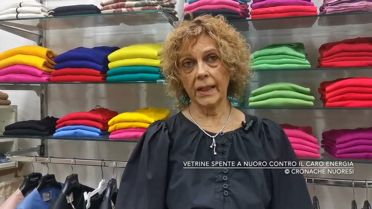 Vetrine spente a Nuoro contro il caro energia