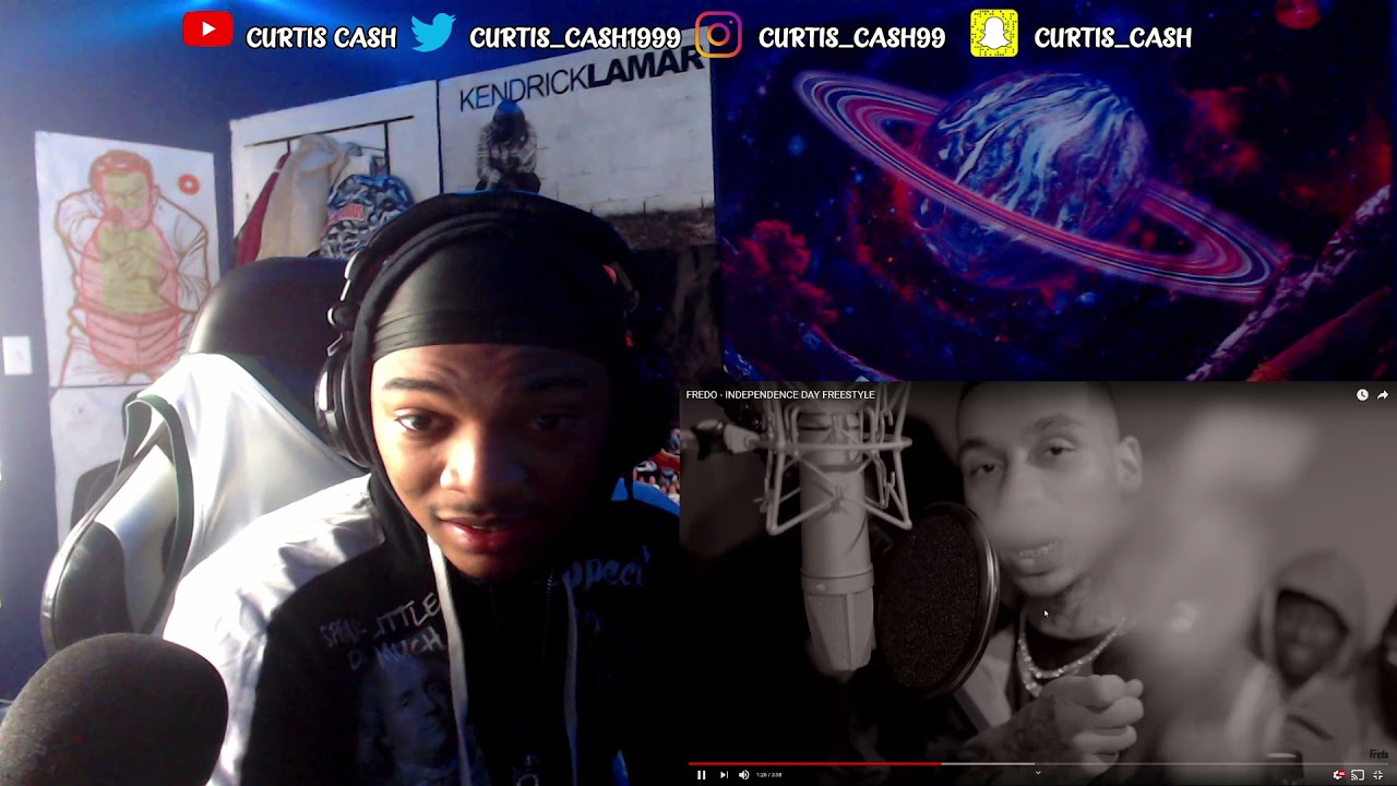 Chicago Reaction To Uk Rapper 🇬🇧 | FREDO - INDEPENDENCE DAY FREESTYLE [Curtis Cash Reacts]