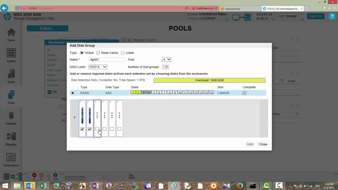 การ Configure HP MSA2040 แบบง่าย ๆ