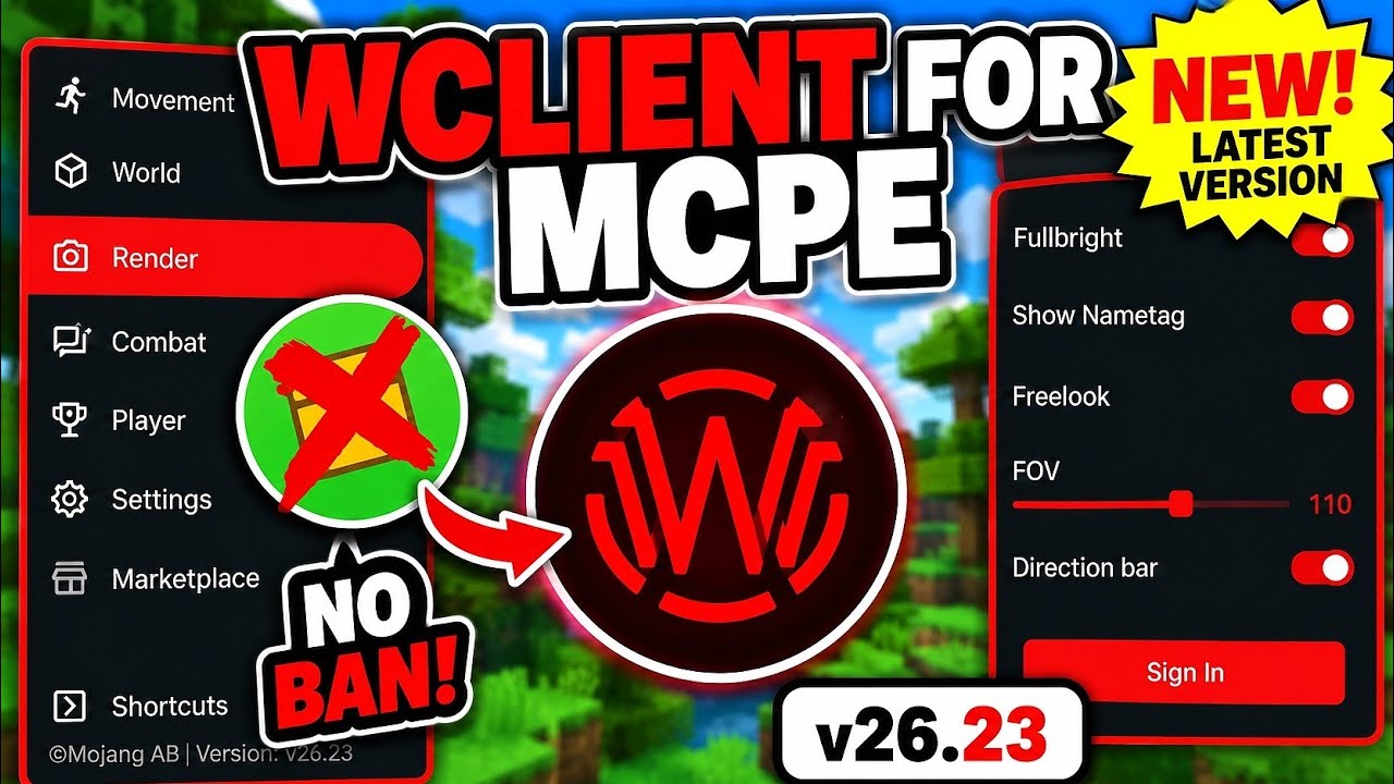 💀 WClient For MCPE ( LATEST VERSION ) 🤯 | So Many Features ! 📈 | Toolbox For MCPE, latest toolbox.