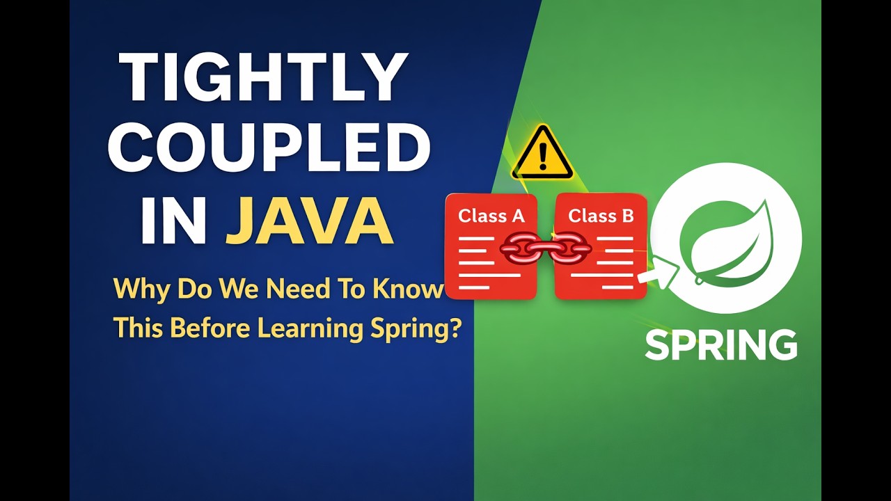 Understanding Tightly Coupled in Java (Part 5) | Why It Matters Before Learning Spring