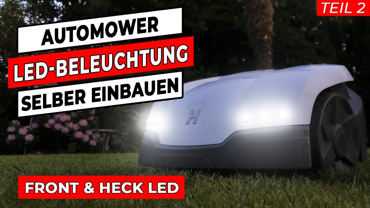 Husqvarna Automower 305 LED Scheinwerfer und Shelly 1 einbauen - Tutorial Teil 2