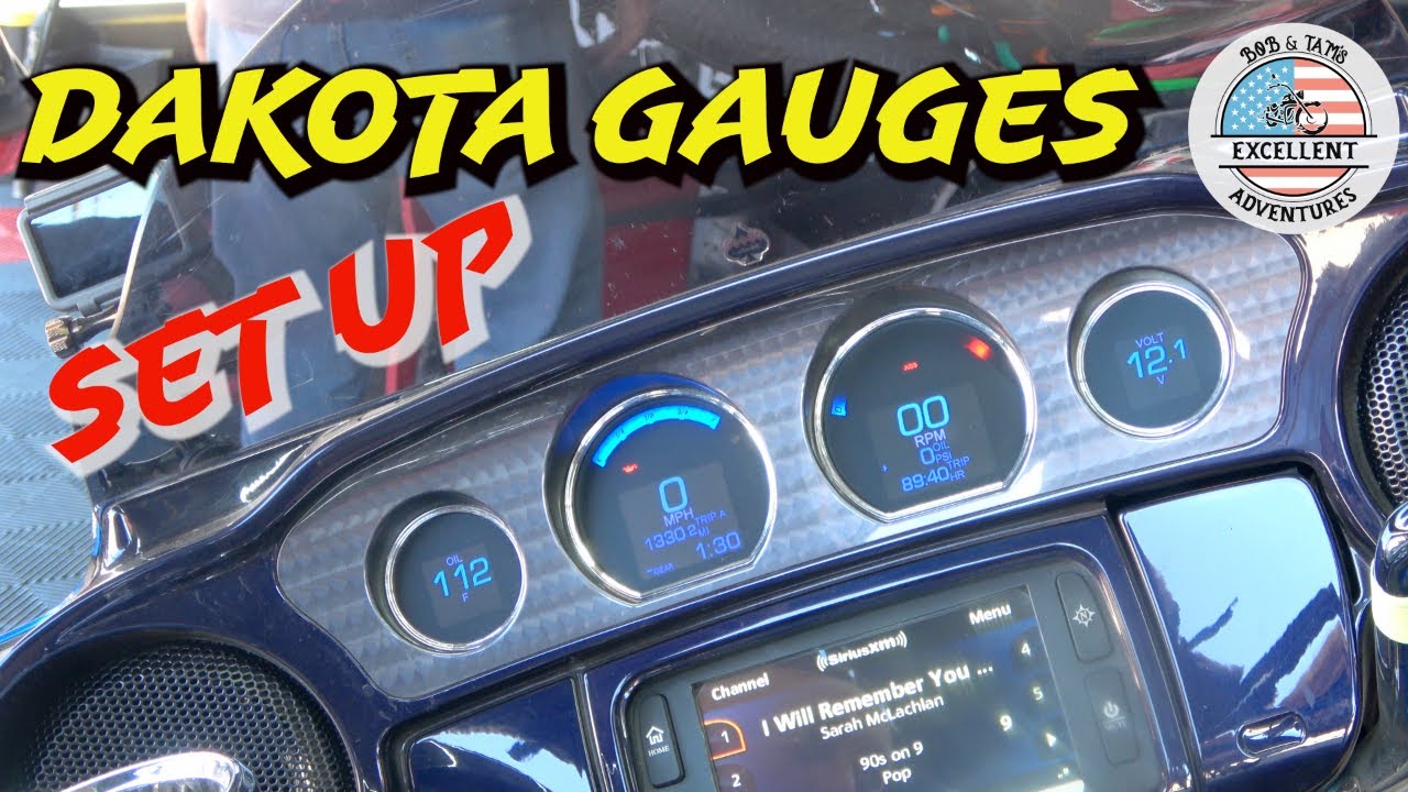 DAKOTA  GUAGES SETUP FOR HARLEY DAVIDSON'S