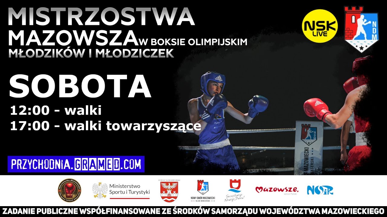 tv.nsk.pl [LIVE] Mistrzostwa Mazowsza Młodzików w Boksie Olimpijskim - Nowy Dwór Maz. 2025-05-10