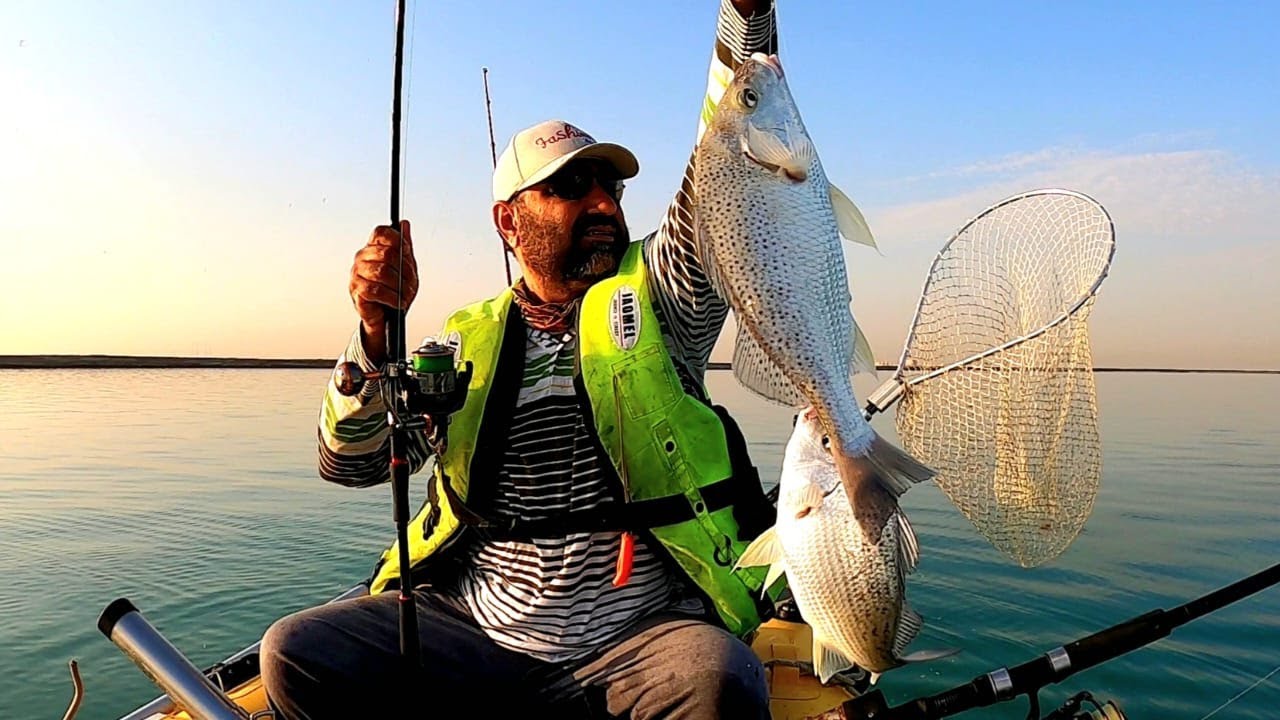 offshore fishing | Portable fishing boat | صيد سمك نقرور  #silvergrunterfish #abudhabifishing |نغرور