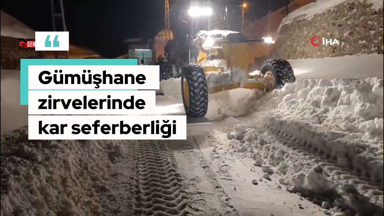 G&uuml;m&uuml;şhane k&ouml;ylerinde karla m&uuml;cadele devam ediyor❄️🚜