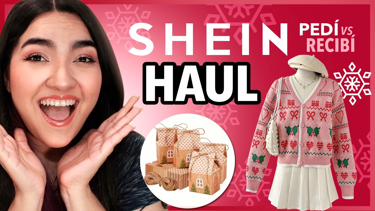 🎄 SHEIN HAUL Navideño - Try on |  pedí vs recibí ❄️CÓDIGO DE DESCUENTO