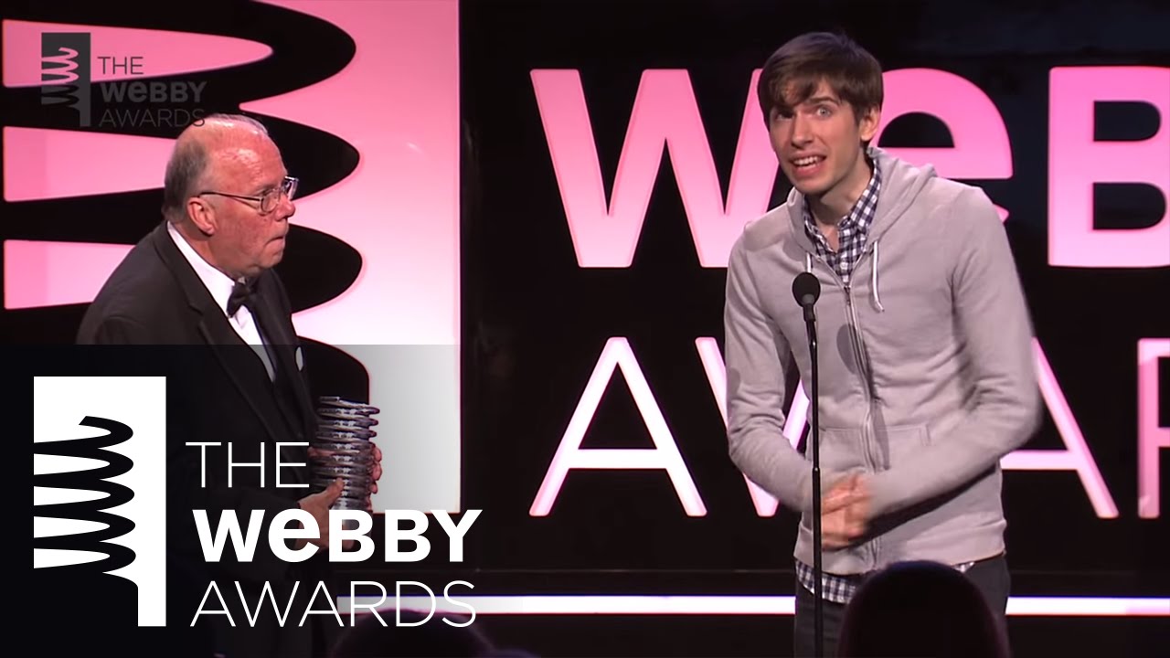 David Karp presents Steve Wilhite with the 2013 Lifetime Achievement Award at the 17th Annual Webbys