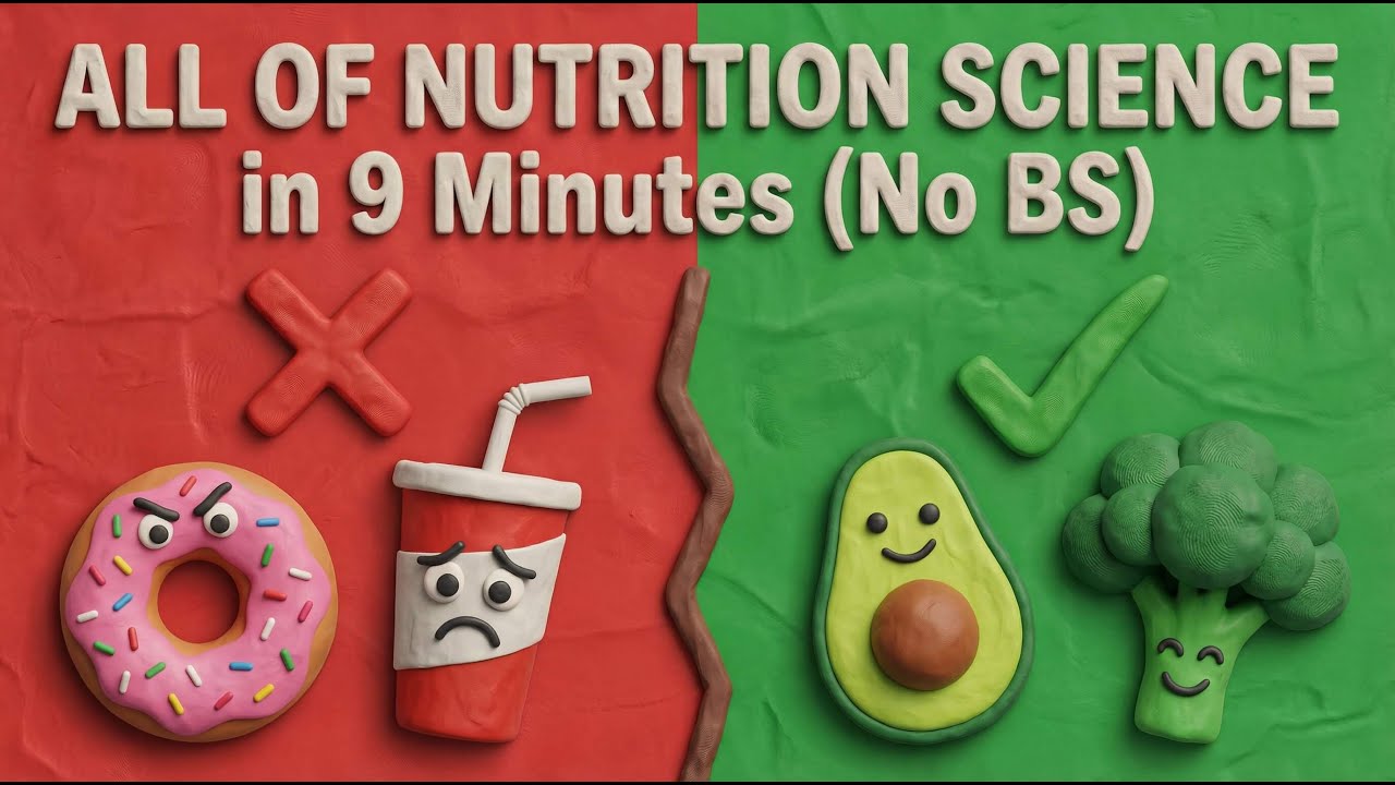 ALL OF NUTRITION SCIENCE in 9 Minutes (No BS)