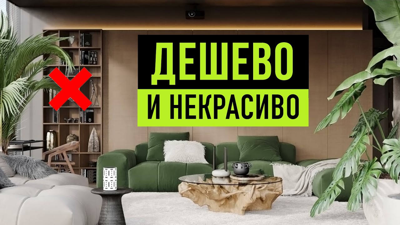 15 решений, которые дешевят даже самый дорогой интерьер и что с этим делать