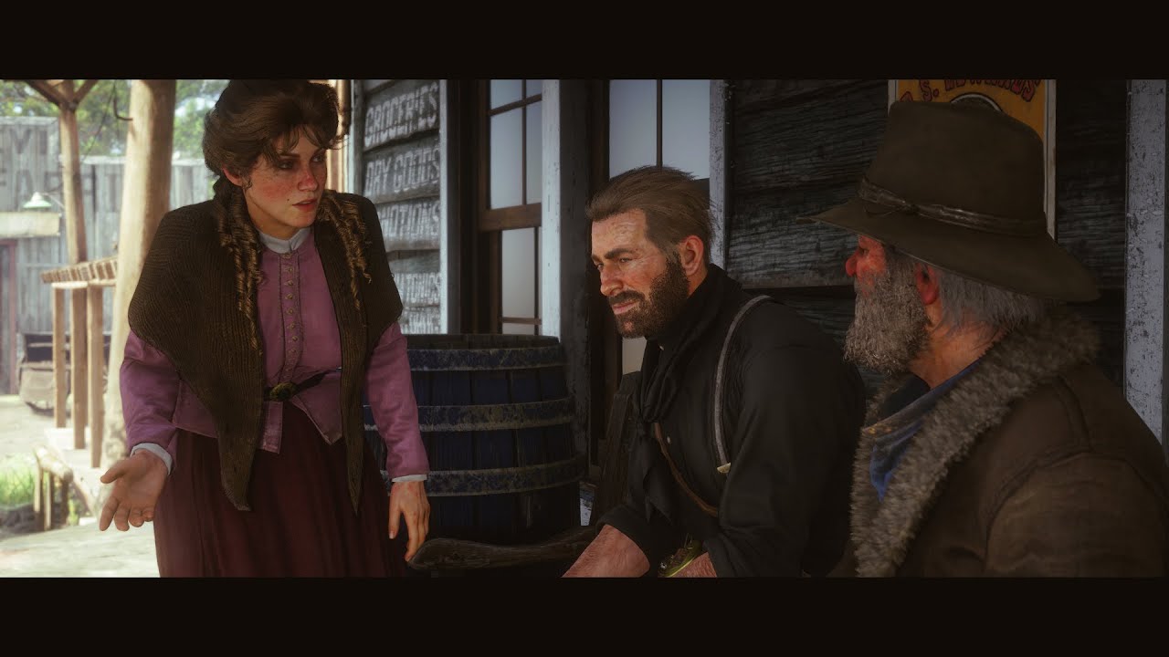 Arthur goes to Valentine town with camp ladies and uncle