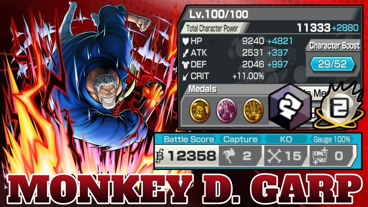 MONKEY D. GARP GAMEPLAY | ONE PIECE BOUNTY RUSH | OPBR