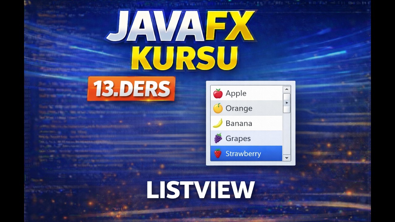 JavaFX Ders 13 - ListView Nedir ? (Değer Değişimini Anlamak Uygulamalı)
