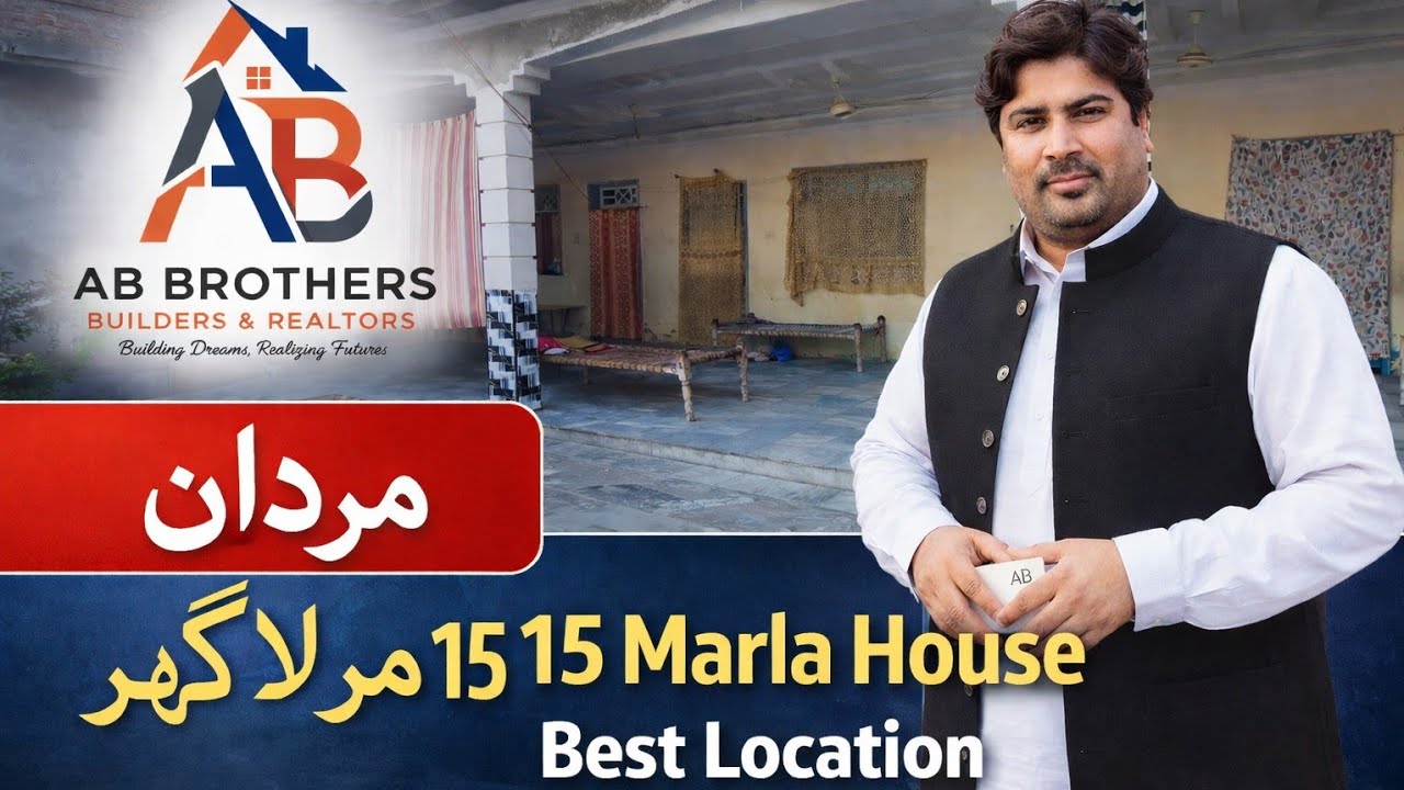 15 Marla Commercial House for Sale in Tambulak Mardan | 5 Shops + 5 Rooms | Best Investment
