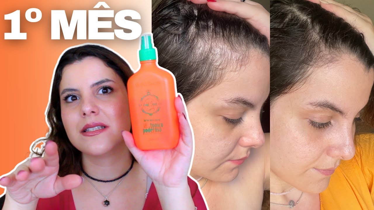ANTES X DEPOIS: TONICO PODEROSO PARA CABELO GOLD SPELL - RESENHA 1 MÊS USANDO