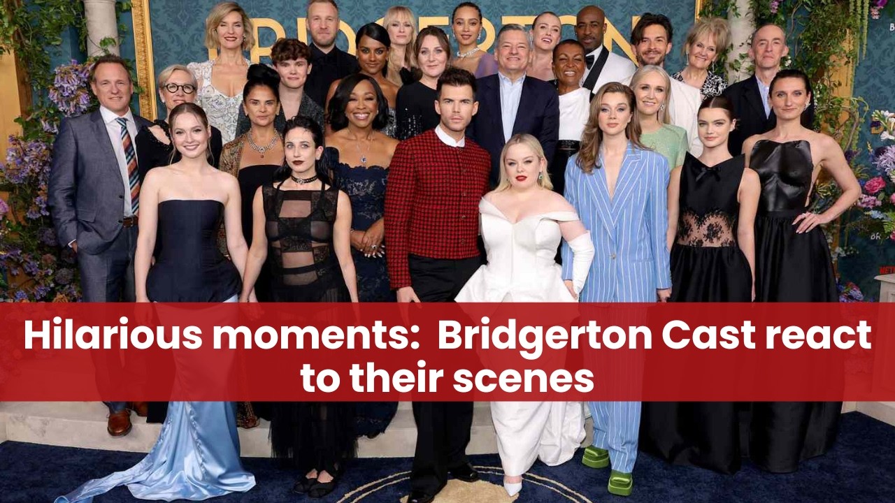 Bridgerton Cast Can’t Stop Laughing at Their Own Scenes 😂 | Luke Thompson, Yerin Ha & More