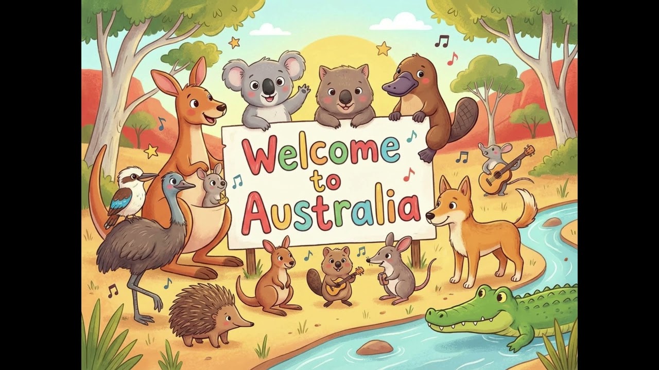 Welcome to Australia ! - Kids Music 👶🏼🎶🐊