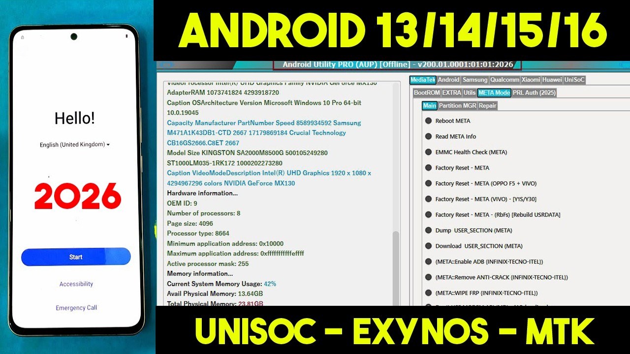 Android Utility Tool V200 Offline | best free unlock tool for android 2026