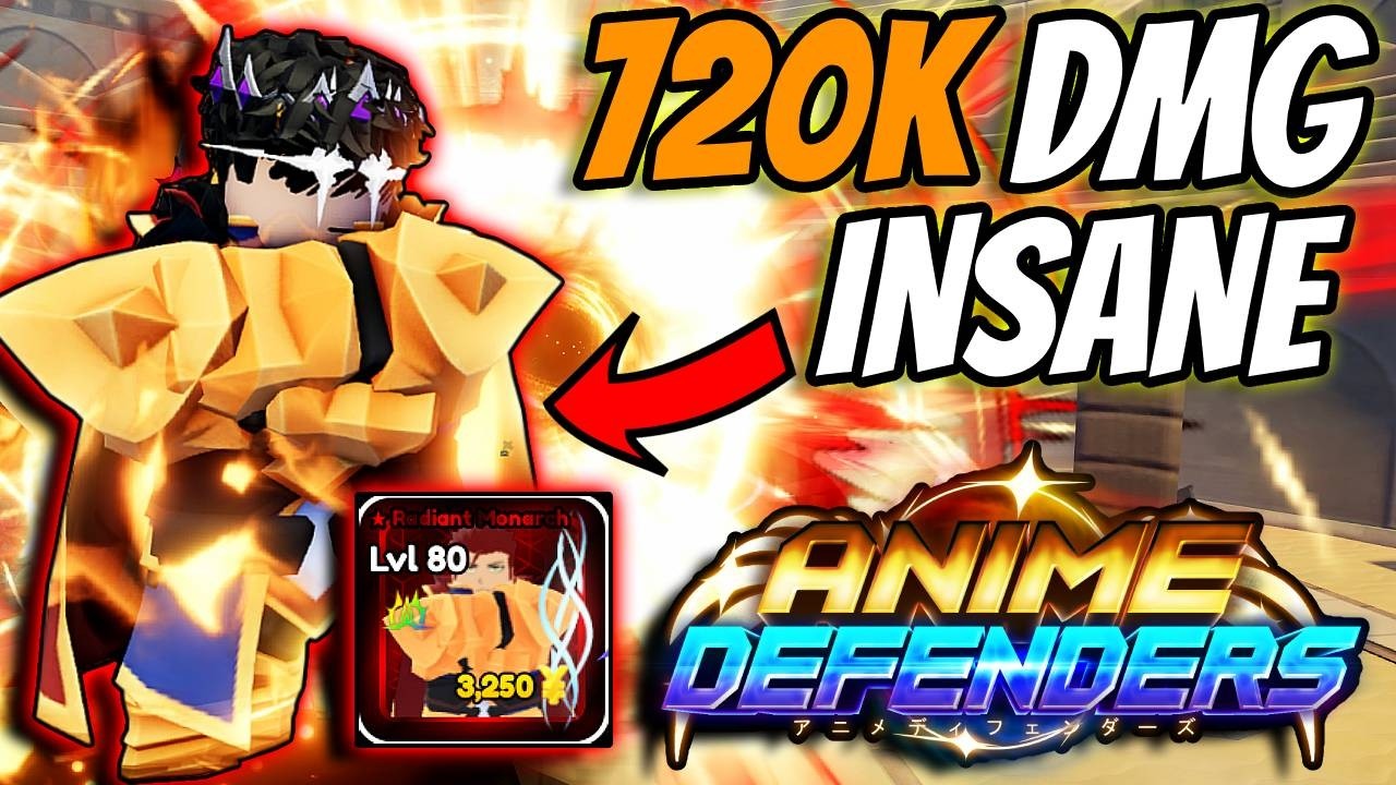 *NEW* Radiant Monarch Does INSANE DPS.. In Anime Defenders Update 5..
