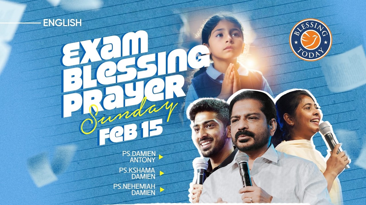 Sunday Service English | Exam Blessing Prayer | Ps. Damien Antony & Family | 15 Feb 2026