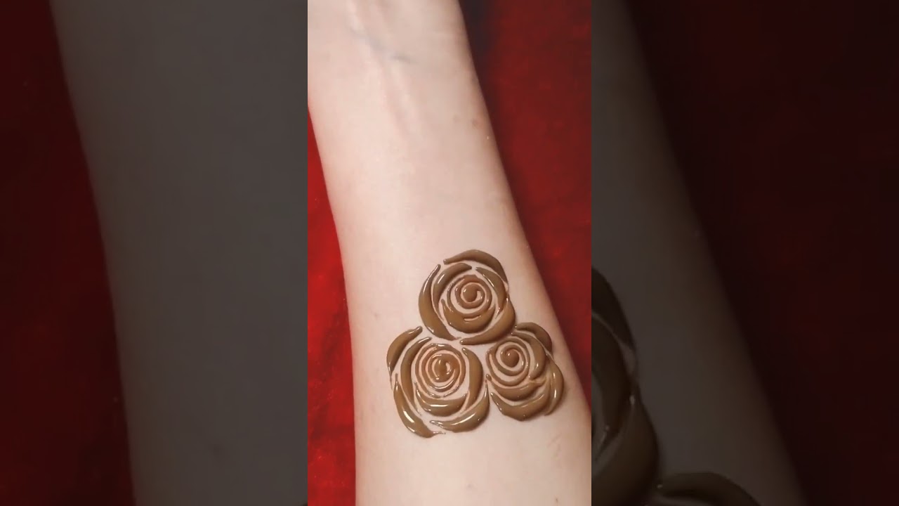 Simple rose mehndi design/Arabic mehndi design/Rose mehndi/Easy arabic mehndi design 