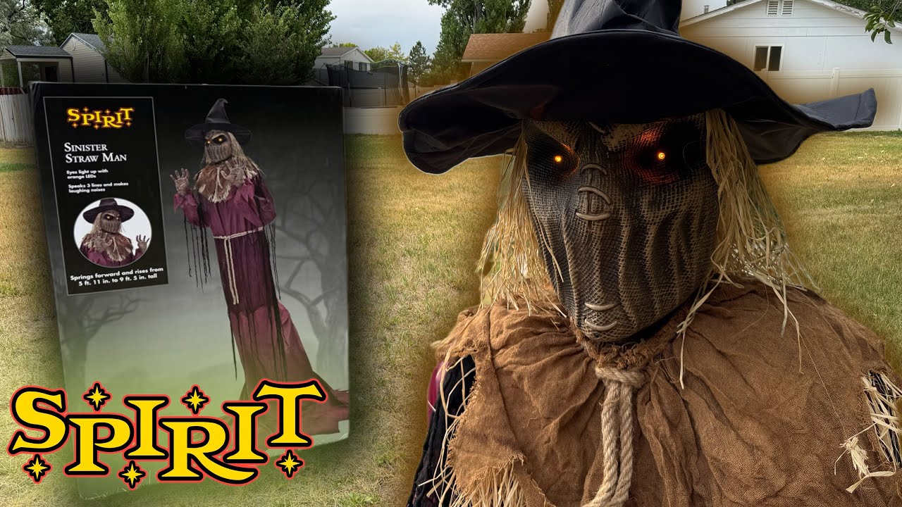 Spirit Halloween - Sinister Straw Man Unboxing/Setup | 2025 Scarecrow Animatronic