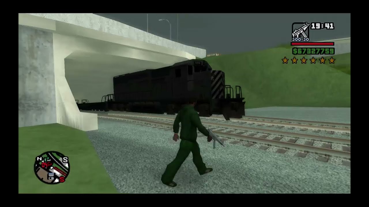 GTA San Andreas CJ's Train 6 Star Rampage
