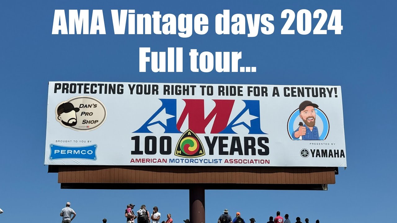 AMA Vintage Motorcycle Days 2024, Full Tour