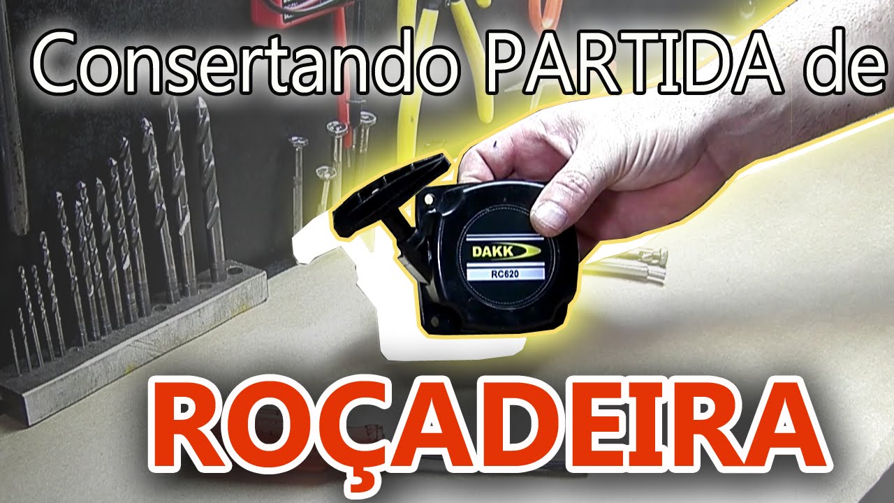 Como Consertar partida de roçadeira