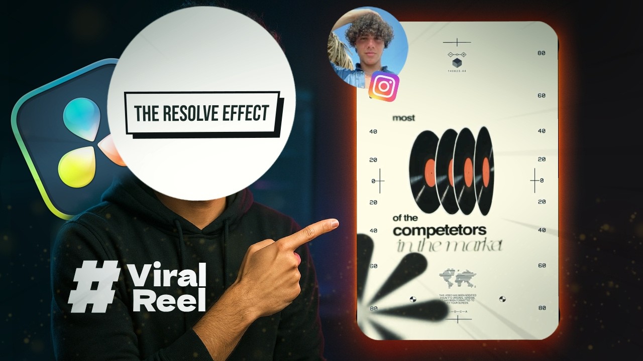 I Recreated This VIRAL Instagram Animation Style in DaVinci Resolve (Tutorial)