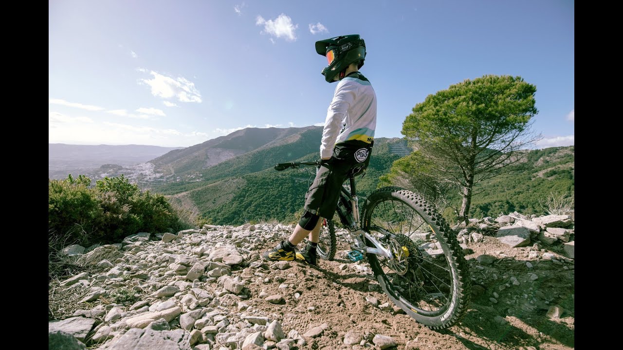 Matti Lehikoinen rides Stamina down the gnarliest track in Malaga