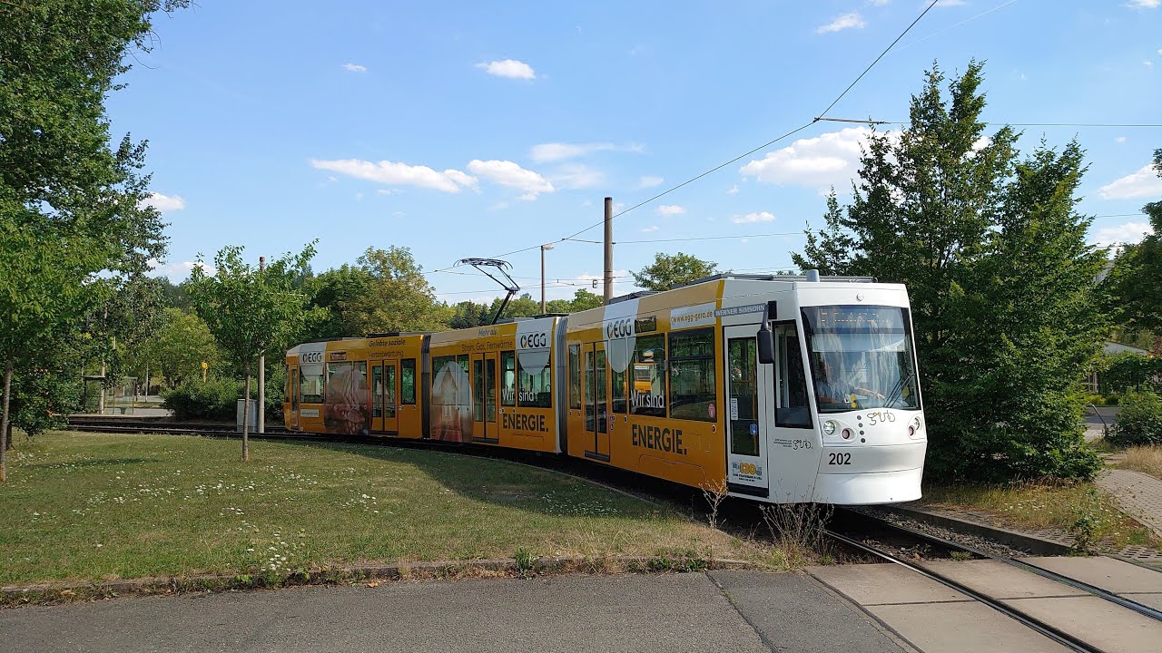 Mitfahrt NGT8G in Gera Linie 2
